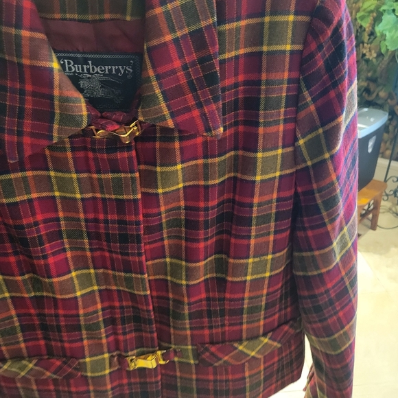 Burberry Tartan Jacket in Red and Yellow - Picture 3 of 10